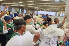 Jamaah Haji Muara Enim Selesai Melempar Jumrah
