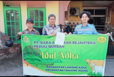 PT. Bara Anugrah Sejahtera Serahkan Hewan Kurban ke Warga Sekitar Operasional