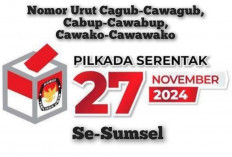 Nomor Urut Cagub-Cawagub, Cabup-Cawabup dan Cawako-Cawawako se-Sumsel di Pilkada 2024