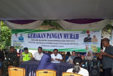 Ringankan Beban Masyarakat Pulau Panggung, Pemkab Muara Enim Gelar Pasar Murah 