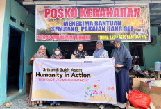 Srikandi Bukit Asam Salurkan Bantuan untuk Korban Kebakaran
