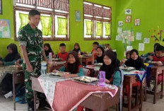 Babinsa Kawal Program Makanan Bergizi Gratis di Sekolah
