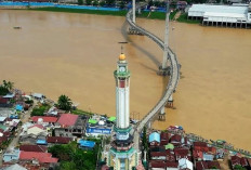 Panjangnya 503 Meter, Hubungkan Ancol dan Seberang. Ini Jembatan Menawan  Icon Kota Jambi