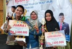 Dua Siswa SMK Bukit Asam Raih Gelar Duta Baca Muara Enim 2025