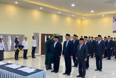Penguatan Integritas dan Semangat Baru: Kalapas Muara Enim Hadiri Sertijab dan Pelantikan PNS di Kanwil Ditjen
