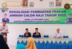 Sosialisasi Pengurusan Paspor bagi CJH Tahun 2025 di Kabupaten Lahat oleh Kantor Imigrasi Muara Enim