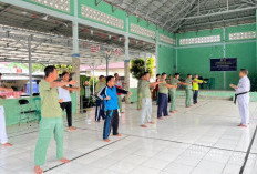 Kapolsek Rambang Asah Kemampuan Anggota Linmas