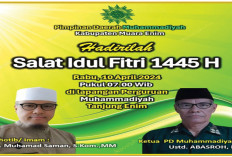 Perguruan Muhammadiyah Tanjung Enim Gelar Salat Ied