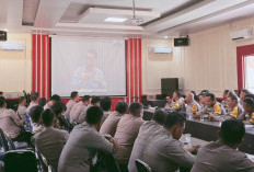 Gas Pol Ketahanan Pangan, Siaga Karhutla, Polres Muara Enim Gelar Anev Bhabinkamtibmas