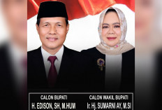 Edison-Sumarni Unggul Perolehan Suara Real Count Pilkada Muara Enim 2024