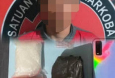 Pengedar Narkoba Asal PALI Dibekuk di Muara Enim, 102 Gram Sabu Diamankan