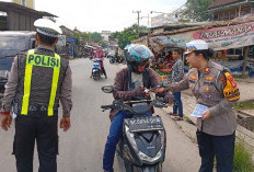 Wujudkan Mudik Aman Keluarga Nyaman, Satlantas Muara Enim Gaungkan Hotline 110