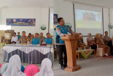 Sosialisasi Perekrutan Bintara Kompetensi Khusus (Bakomsus) oleh Polda Sumsel di SMK Negeri 1 Gelumbang