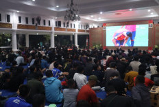 Ratusan Warga Berbaur dalam Nobar Final Piala Dunia 2026, Perkuat Sinergi di Muara Enim