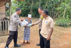 Salurkan Bantuan Polsek Rambang Sosial untuk Korban Bencana Alam