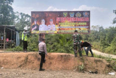 Polres Muara Enim, Polsek dan TNI Gencar Sosialisasikan Bahaya Karhutlah