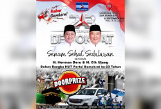 Senam Sehat Seduluran HUT Partai Demokrat ke-23 Hadiah Mobil