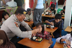 Polres Muara Enim Gelar Makanan Bergizi untuk Siswa SLB 