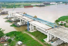 Tersambungnya Jembatan Musi V Makin Dekat ke Operasional Full Tol Palembang-Betung