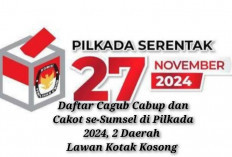 Daftar Cagub Cabup dan Cakot se-Sumsel di Pilkada 2024, 2 Daerah Lawan Kotak Kosong 