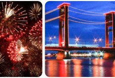 Menghabiskan Malam Tahun Baru di Kota Palembang dengan Pertunjukan Lampu LED hingga Drone Show