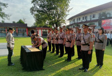 7 Perwira Polisi Polres Muara Enim Dimutasi