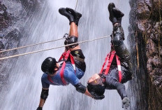 Wisata Baru Pagar Alam! Canyoneering Pertama di Cughup Koko Uji Adrenalin