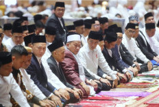 Presiden Joko Widodo dan Wapres Ma'ruf Amin Salat Id di Masjid Istiqlal