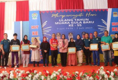 Tradisi Tukar Rantang Meriahkan HUT Desa Muara Gula Baru Ke-55