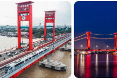 Jembatan Ampera Palembang Makin Mempesona di Usia 60 Tahun