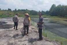 Polri Dorong Ketahanan Pangan Budidaya Ikan di Desa Sukarami