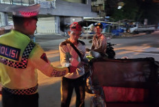 Satlantas Muara Enim Gelar Giat Sahur On The Road