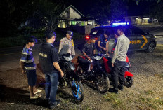 Patroli Malam Polsek Rambang Lubai Wujudkan Kamtibmas Kondusif 