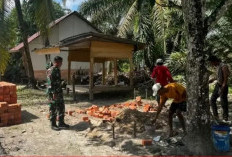 Kodim 0404/Muara Enim Bangun 7 Pos Kamling, Perkuat Kamtibmas Lewat Pra-TMMD ke-126