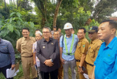 Mulai Mobilisasi Alat Pembangunan Talud di Antara Jembatan Enim I dan Jembatan Enim II