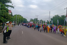 47 Personil Kawal dan Pengamanan Jalan Sehat Sosialisasi Pilkada 2024