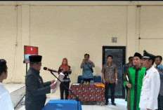 Arpawi Resmi Jabat PAW Kades Gunung Megang Luar, Camat Tekankan Sinergi Forkopimcam