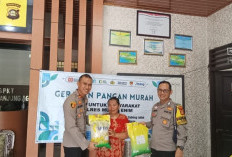 Jaga Stabilitas Harga, Polsek Tanjung Agung Salurkan 4 Ton Beras 
