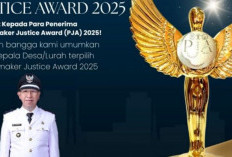 Mewakili Sumsel ke Tingkat Nasional, Kades Tebat Agung Raih Penghargaan Peacemaker Justice Award 2025