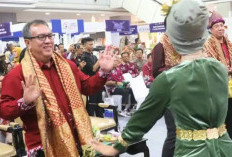 Pj Bupati Muara Enim Kenalkan Tarian Ngibing di Sumsel Expo 2024 Lampung