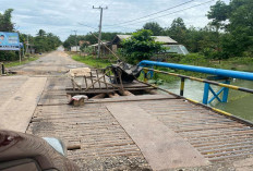 Jembatan Ambrol, Jalan Poros Penghubung PALI-Prabumulih Terancam Putus