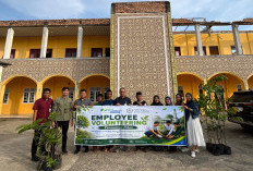 BPJS Ketenagakerjaan Cabang Muara Enim Gelar Employee Volunteering Penanaman Pohon Bersama Ponpes Ulil Albab