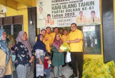 Golkar Muara Enim Sebar Ribuan Paket  Sembako