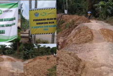 Jalan Longsor di Desa Kasai Sungai Rotan Diperbaiki