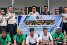 Sambut Ramadhan, Lapas Muara Enim Gelar Kerja Bakti Bersama Warga Binaan