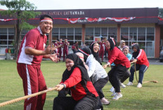 Polres Muara Enim Gelar Lomba HUT RI Nuansa Kebersamaan dan Tawa Ceria