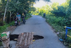 Jembatan Desa Gerinam Amblas, Aktivitas Warga Rambang Niru Terganggu