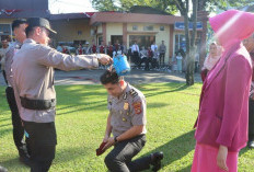 56 Personel Polres Muara Enim Naik Pangkat