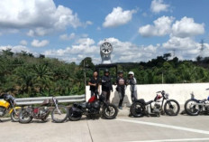 Sunmori Chopper Bobber Muara Enim ke Tugu Mesin Jahit: Touring Santai Sarat Makna