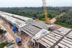 Panjang 18,5 Km, Jalan Tol Betung-Jambi Seksi IV  Sudah Capai 80 Persen Lebih Pengerjaan